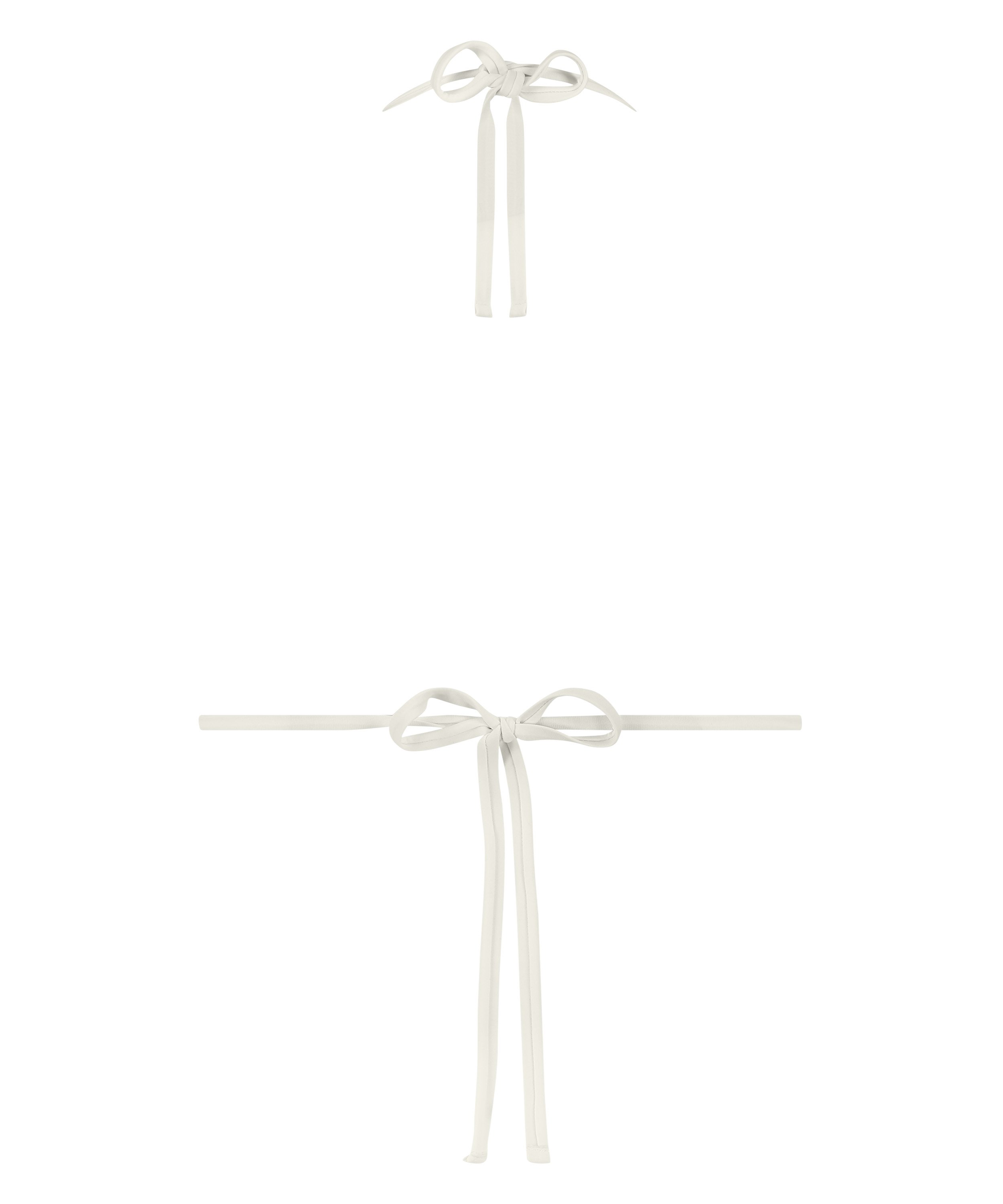 Haut de bikini triangle Maui, Blanc, main