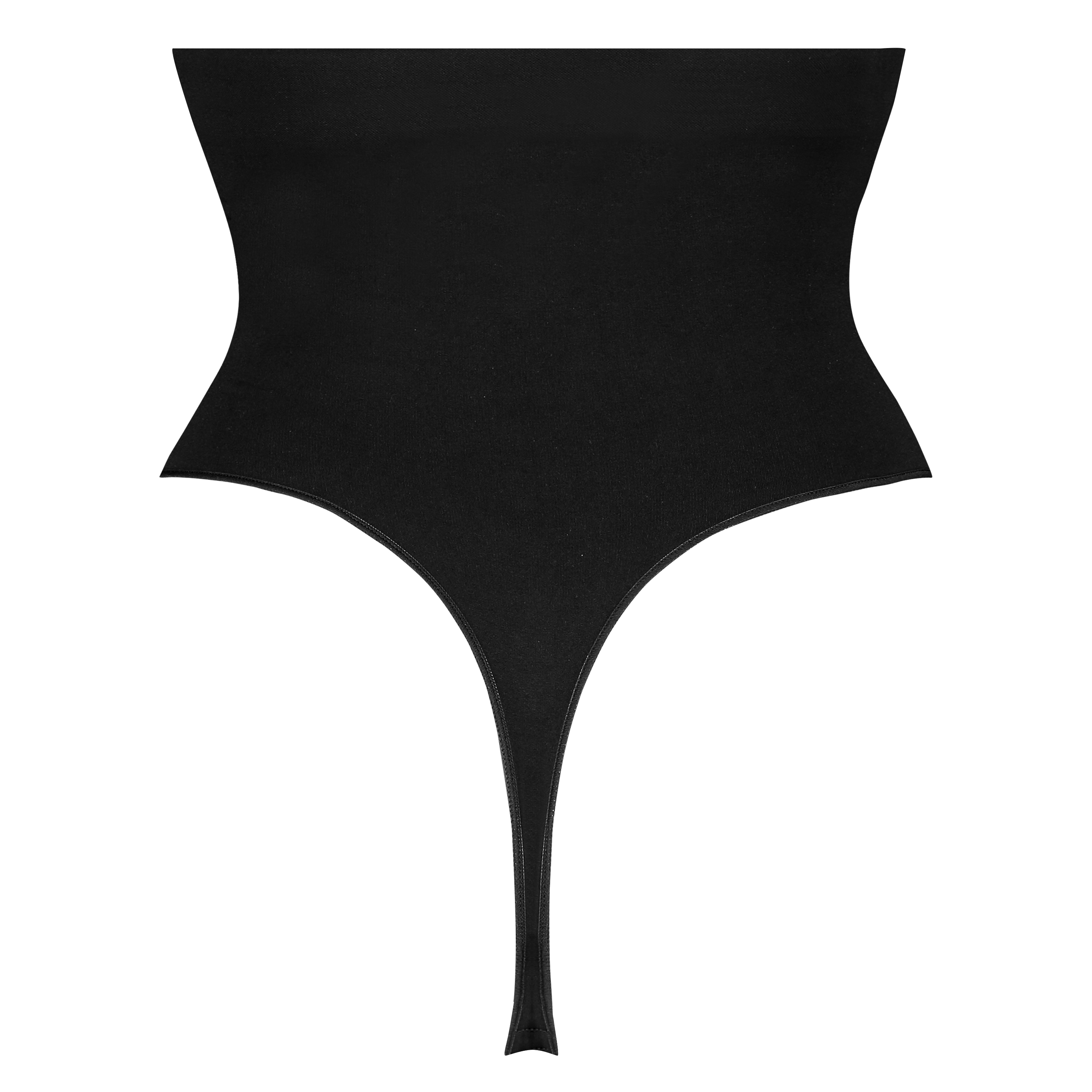 String raffermissant taille haute - Level 2, Noir, main