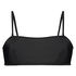 Top de bikini bandeau Haze, Noir