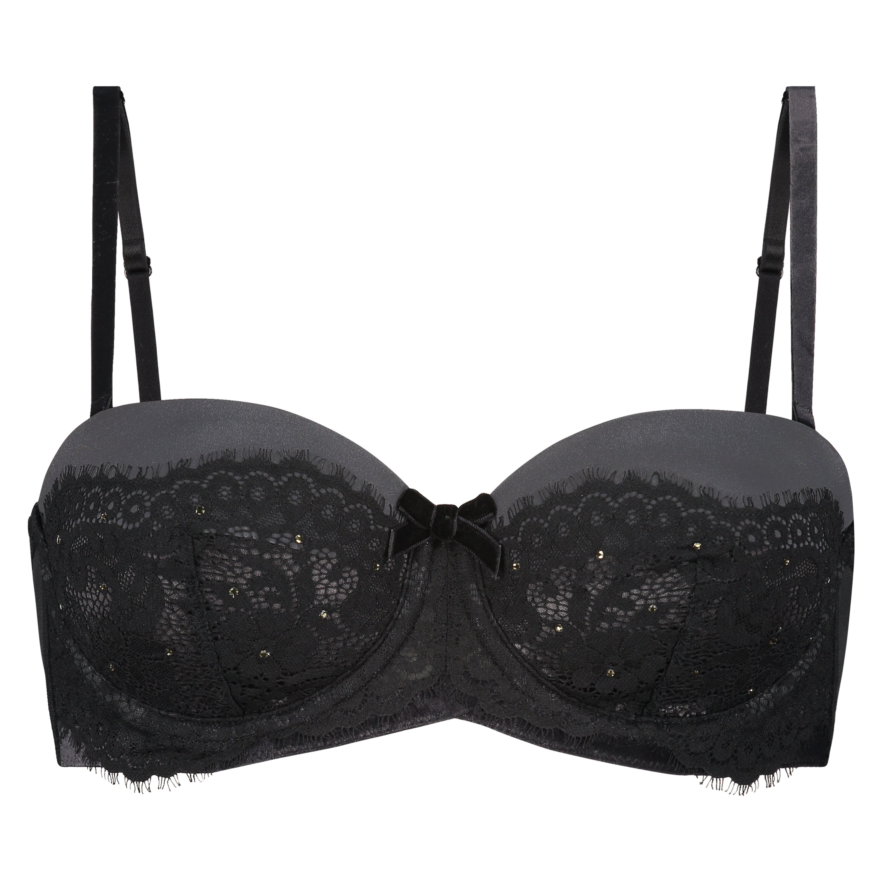 Voorgevormde strapless beugel bh Donatella, Zwart, main