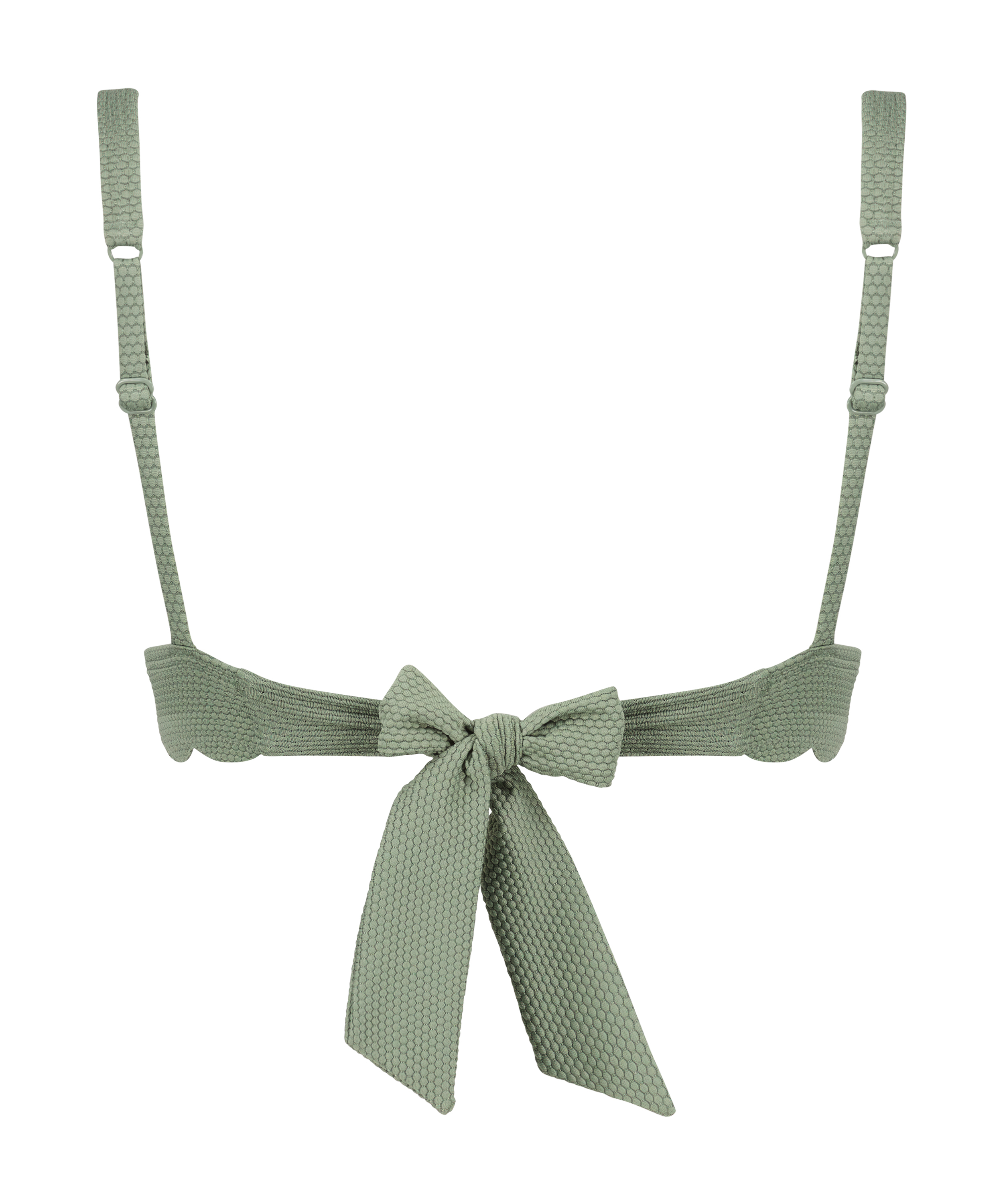 Triangel bikinitop Scallop, Groen, main