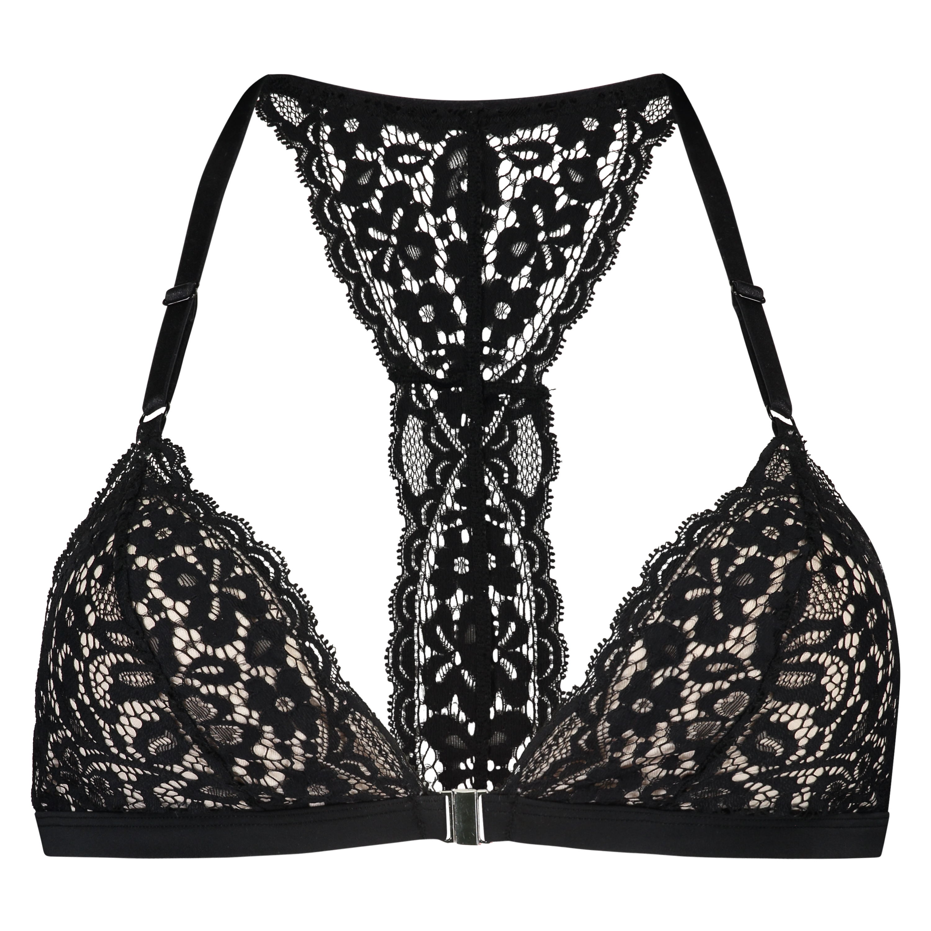 Voorgevormde triangle bralette Marina, Zwart, main