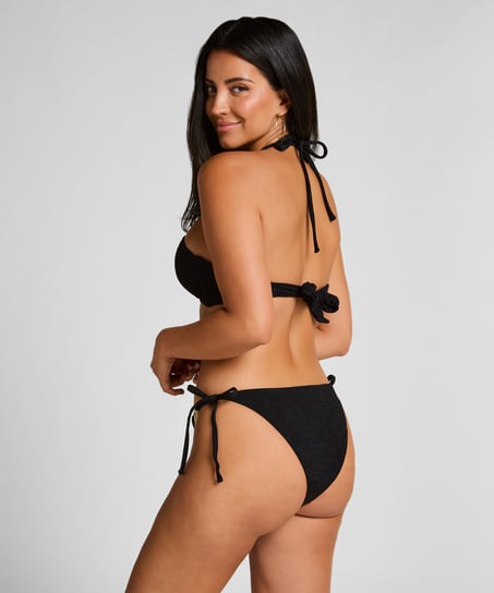 Bandeau bikini top Bahamas, Zwart