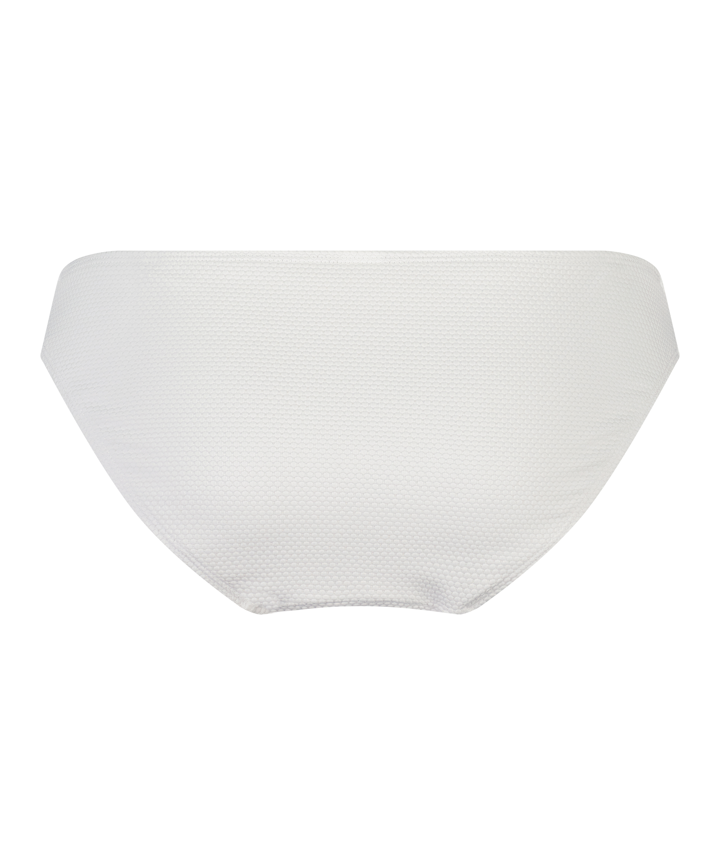 Slip de Bikini Rio Scallop, Blanc, main