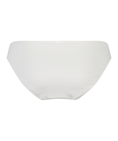 Slip de Bikini Rio Scallop, Blanc