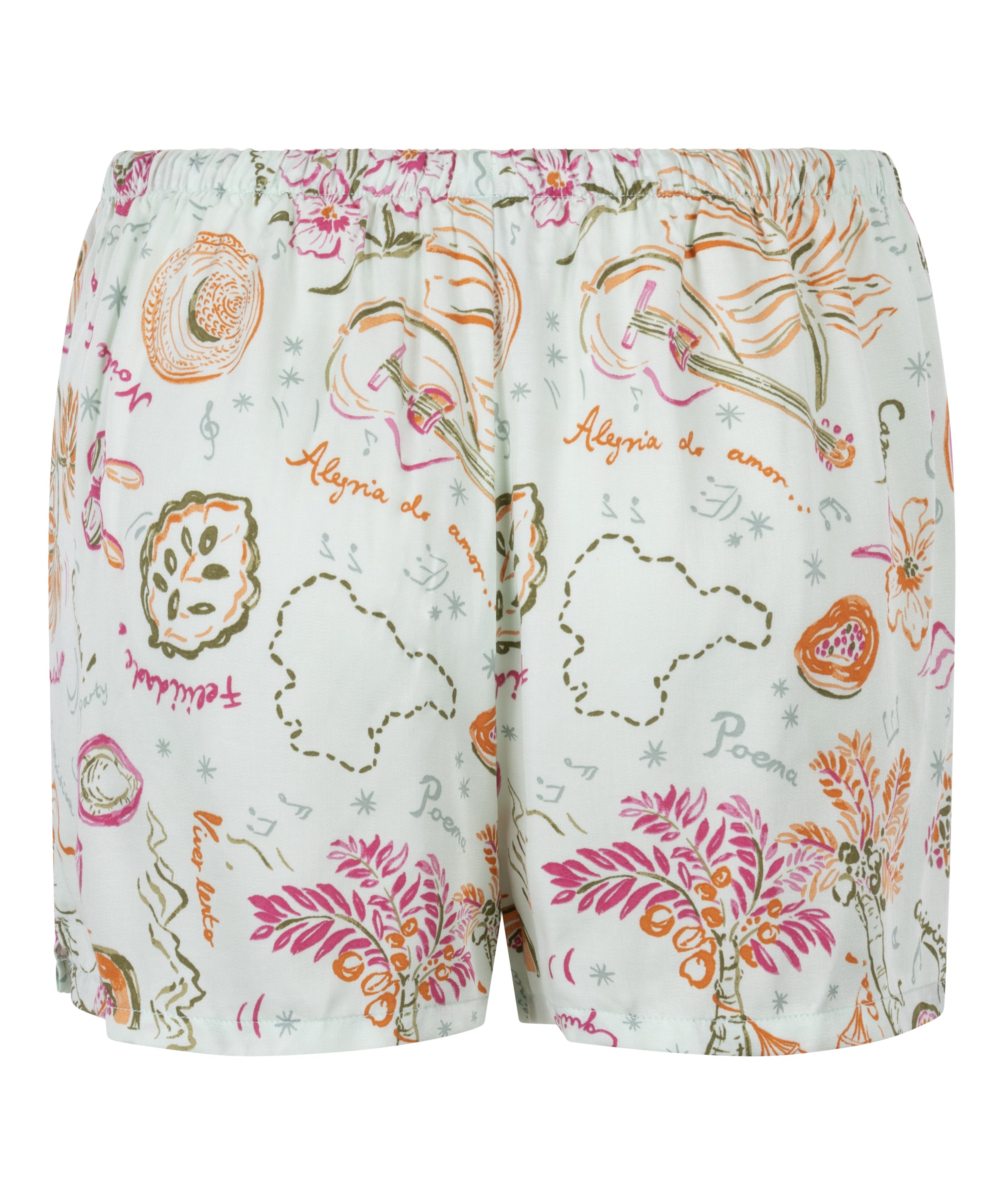 Short Satin, Vert, main