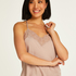 Cami top Satin, Pourpre