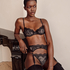 Soutien-gorge à armatures non préformé Helena, Noir
