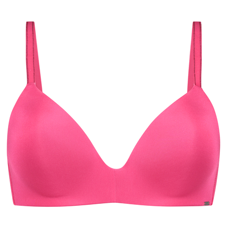 Voorgevormde push-up bh zonder beugel Mona, Roze