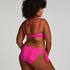 Haut de bikini Lurex Scallop, Rose