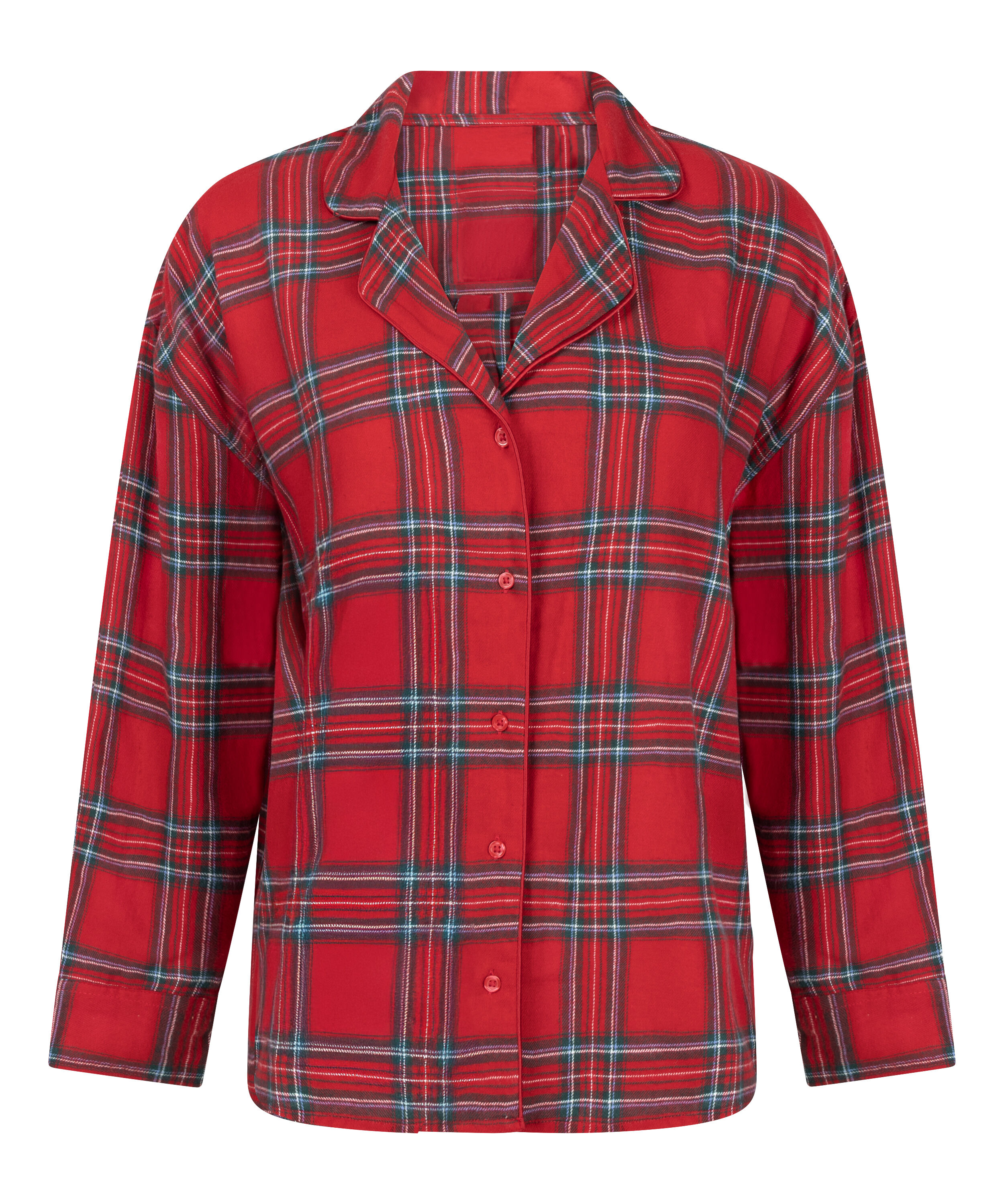 Haut de Pyjama Flanel, Rouge