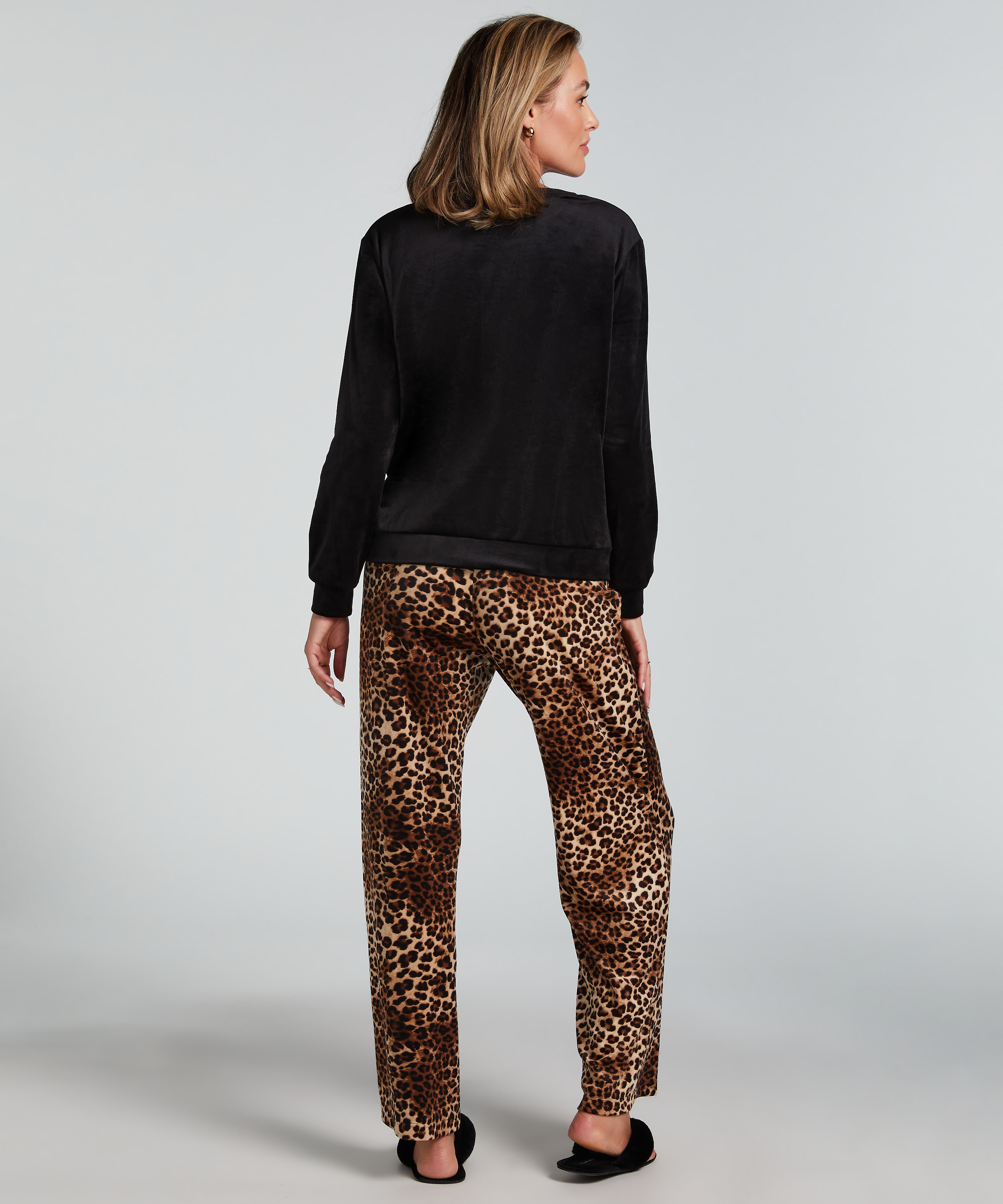 Pyjamaset met tas, Beige, main