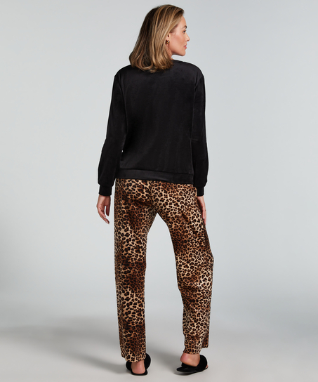 Pyjamaset met tas, Beige