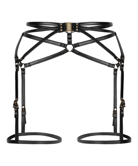 Gu&ecirc;pi&egrave;re en similicuir, Noir