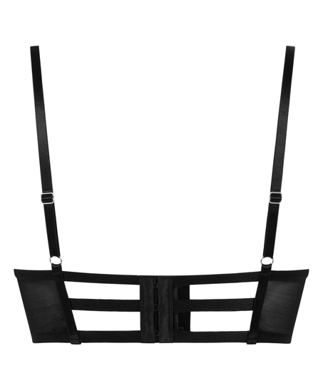 Voorgevormde longline beugel bh Vera, Zwart