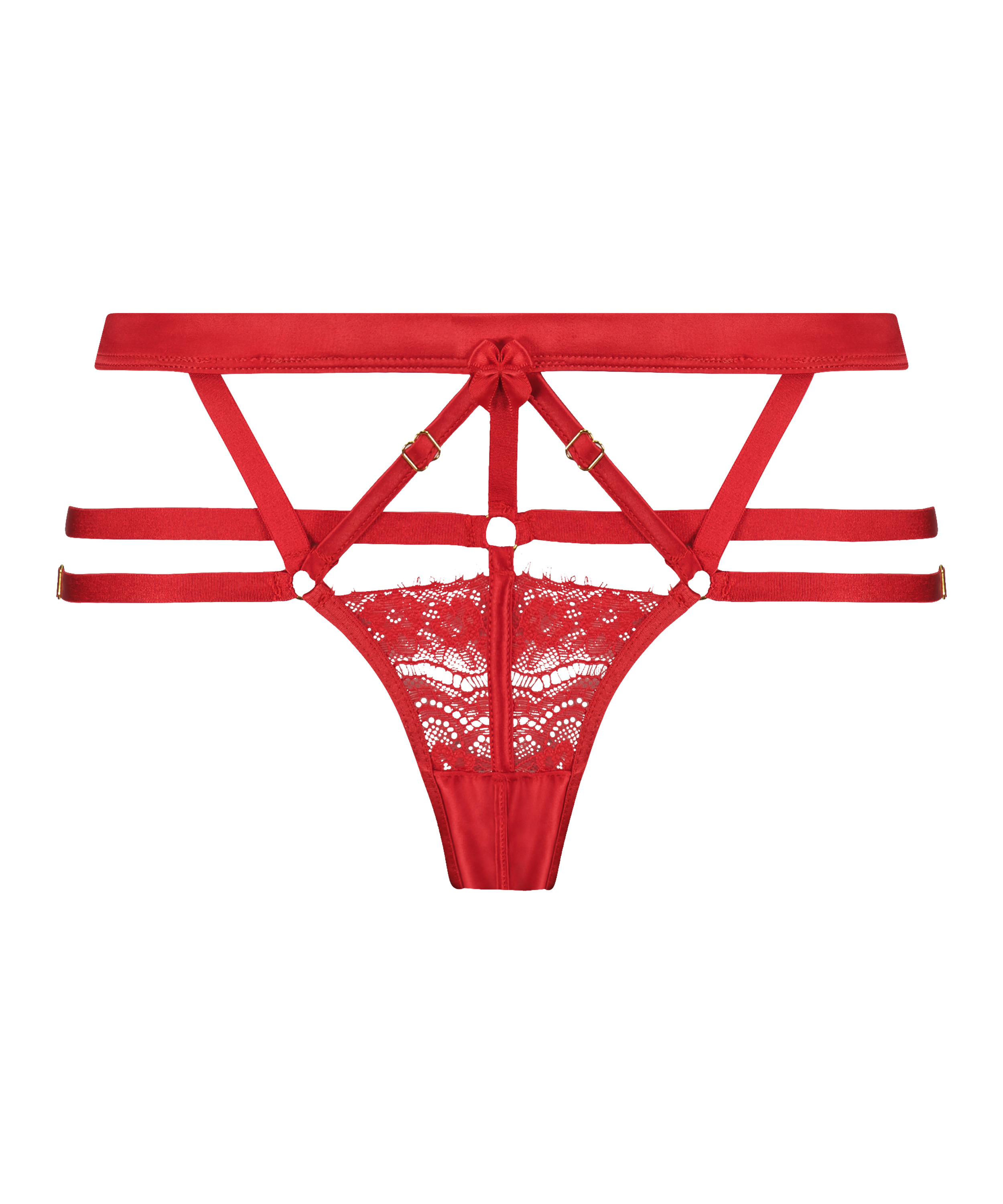 Hoge brazilian met open kruis Mitzy, Rood, main