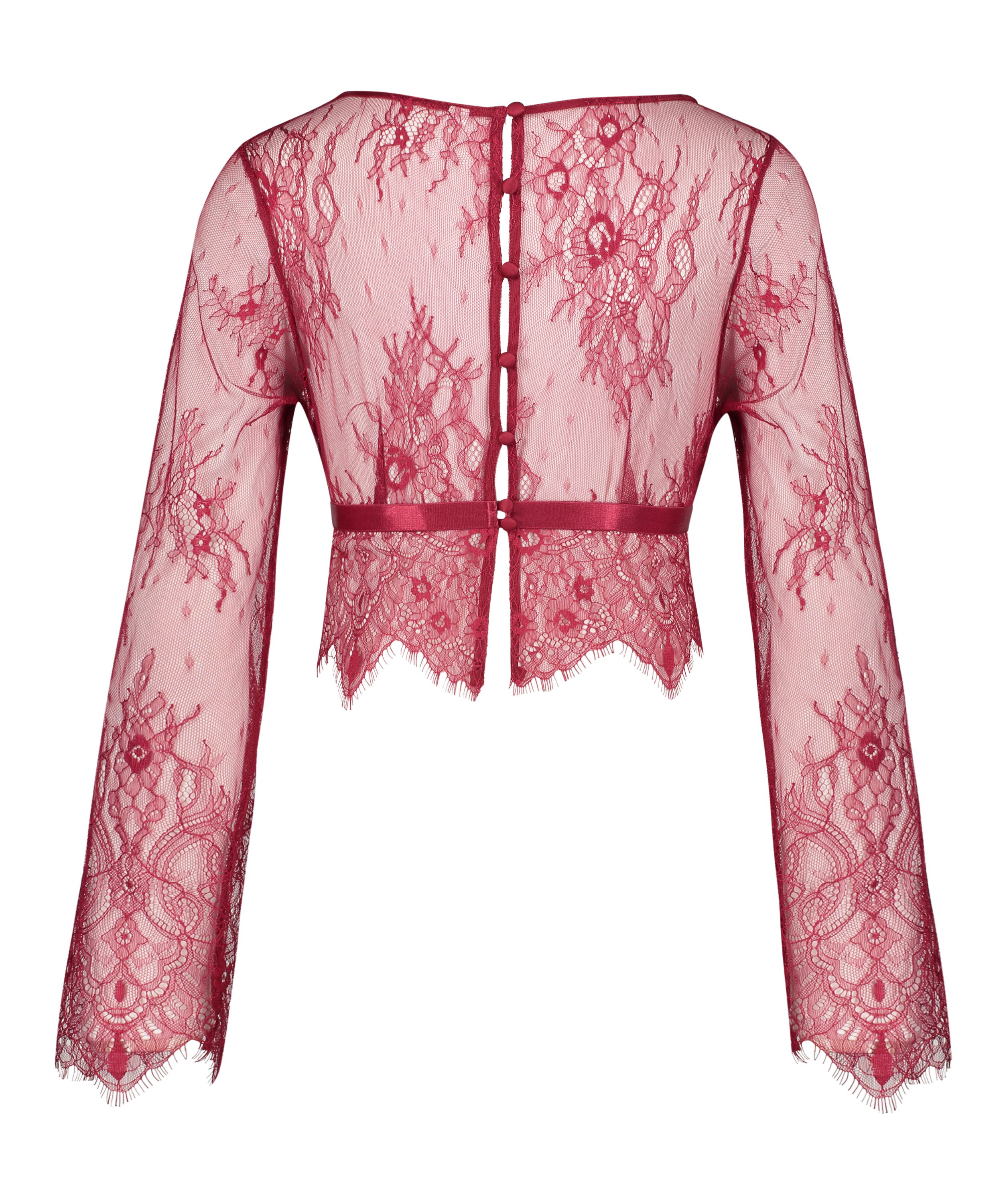 Top Allover Lace, Rood, main