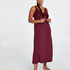Slipdress Nora Lace Long, Paars