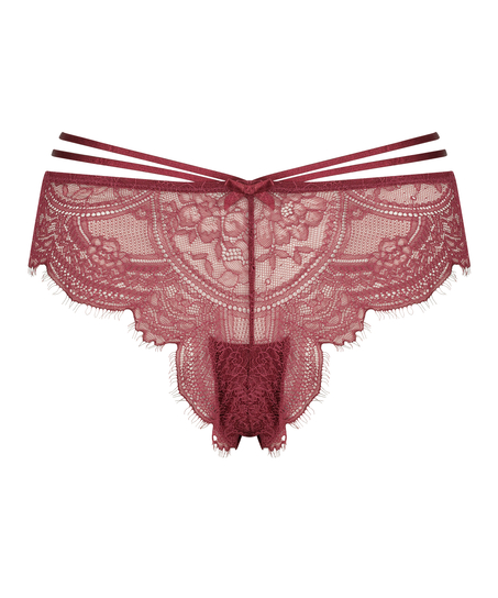 Hoog uitgesneden brazilian Sian, Rood