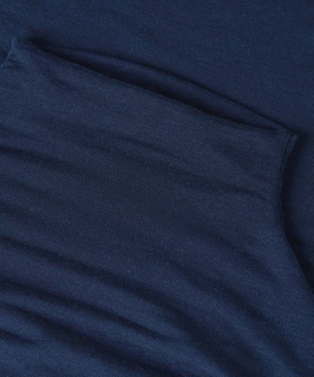 super soft Turtleneck shirt met Cashmere, Blauw