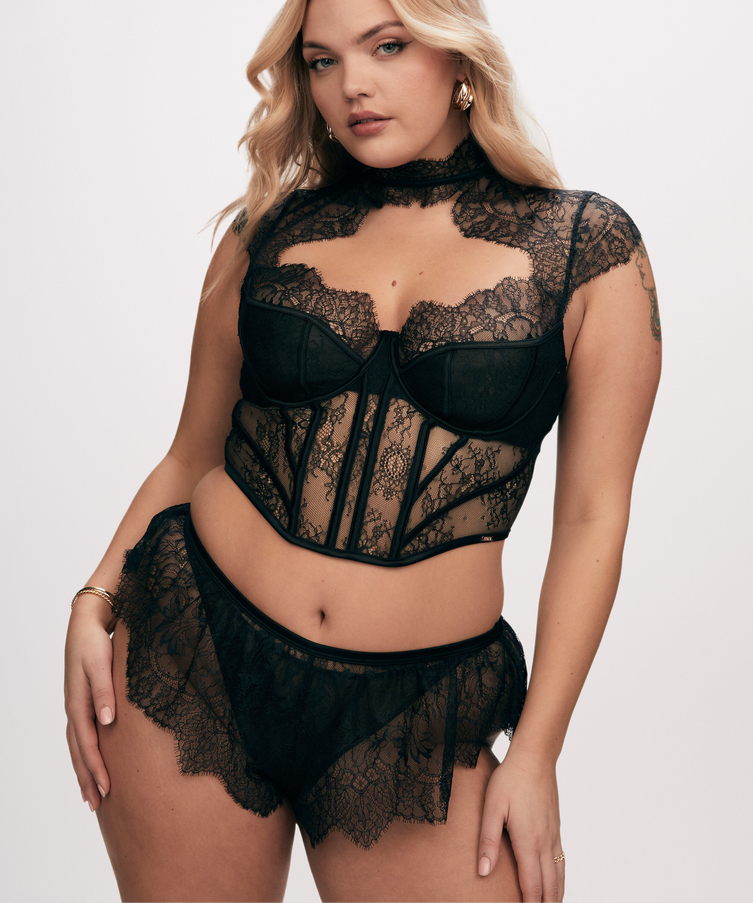 Top Lace Camille, Zwart Top Lace Camille, Zwart