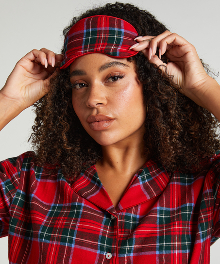 Slaapmasker Flanel, Rood