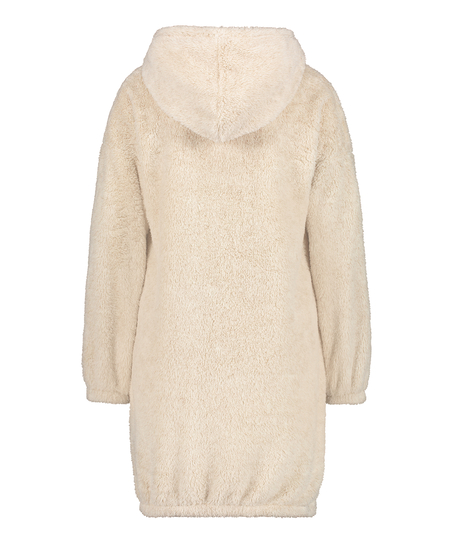 Snuggle Fleece Jurk Oodie, Beige