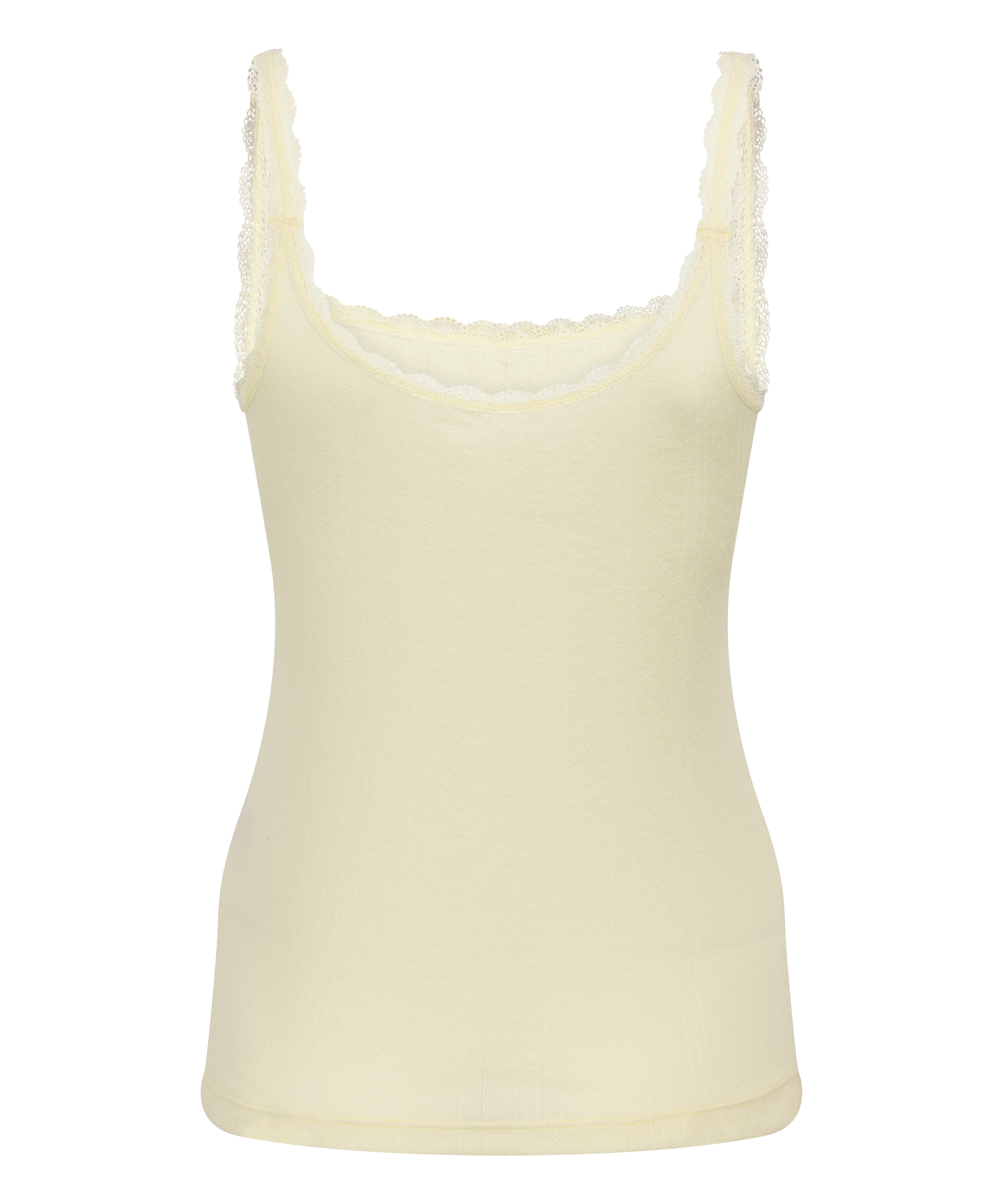 Pointelle Singlet, Geel, main