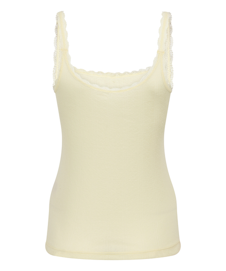 Pointelle Singlet, Geel