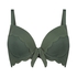 Voorgevormde beugel bikinitop Scallop Glam, Groen