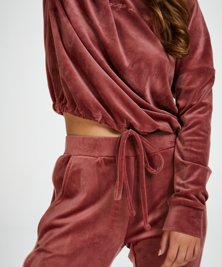 Joggingsbroek Velours, Roze
