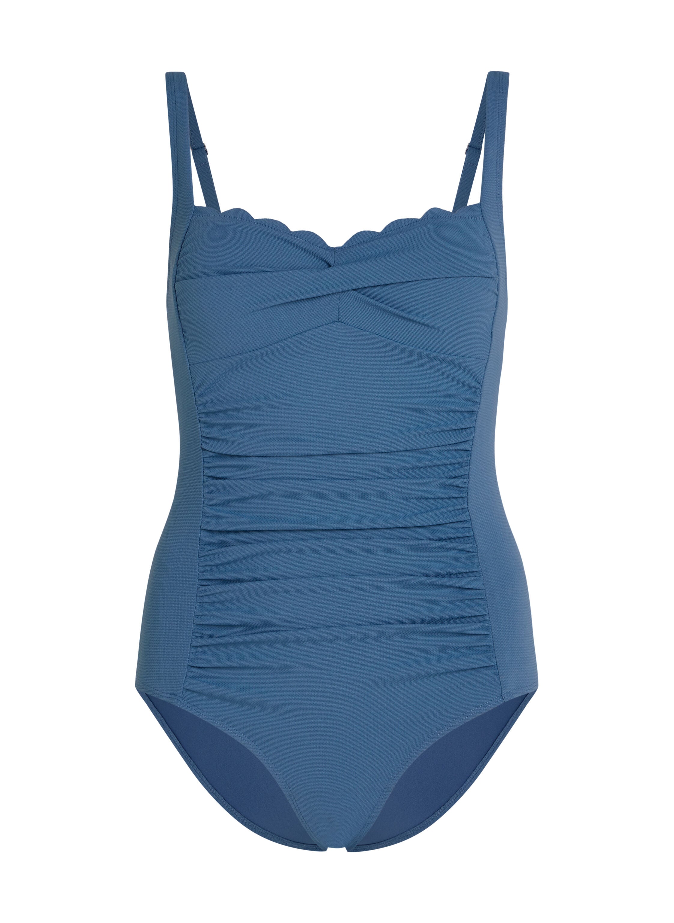 Badpak Shaping Scallop, Blauw