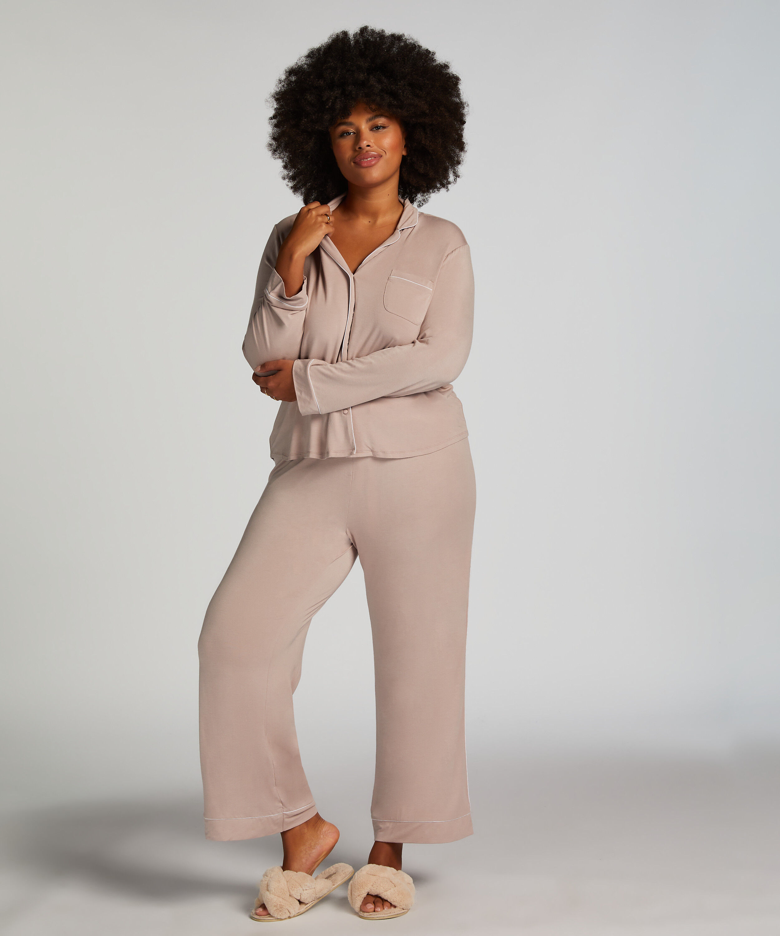 Broek Jersey Essential, Beige