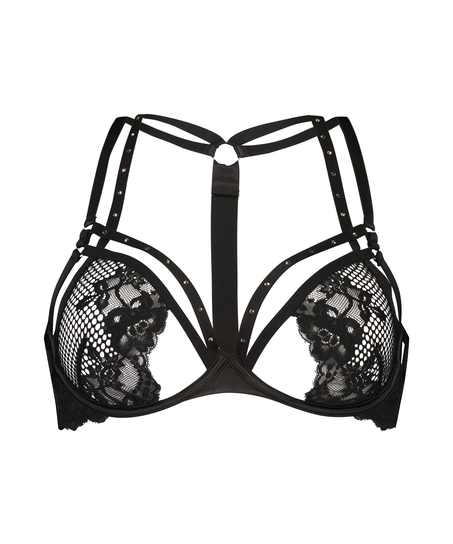 Niet-voorgevormde beugel bh Monroe, Zwart