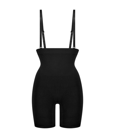 Naadloze corrigerende Thigh Slimmer, Zwart