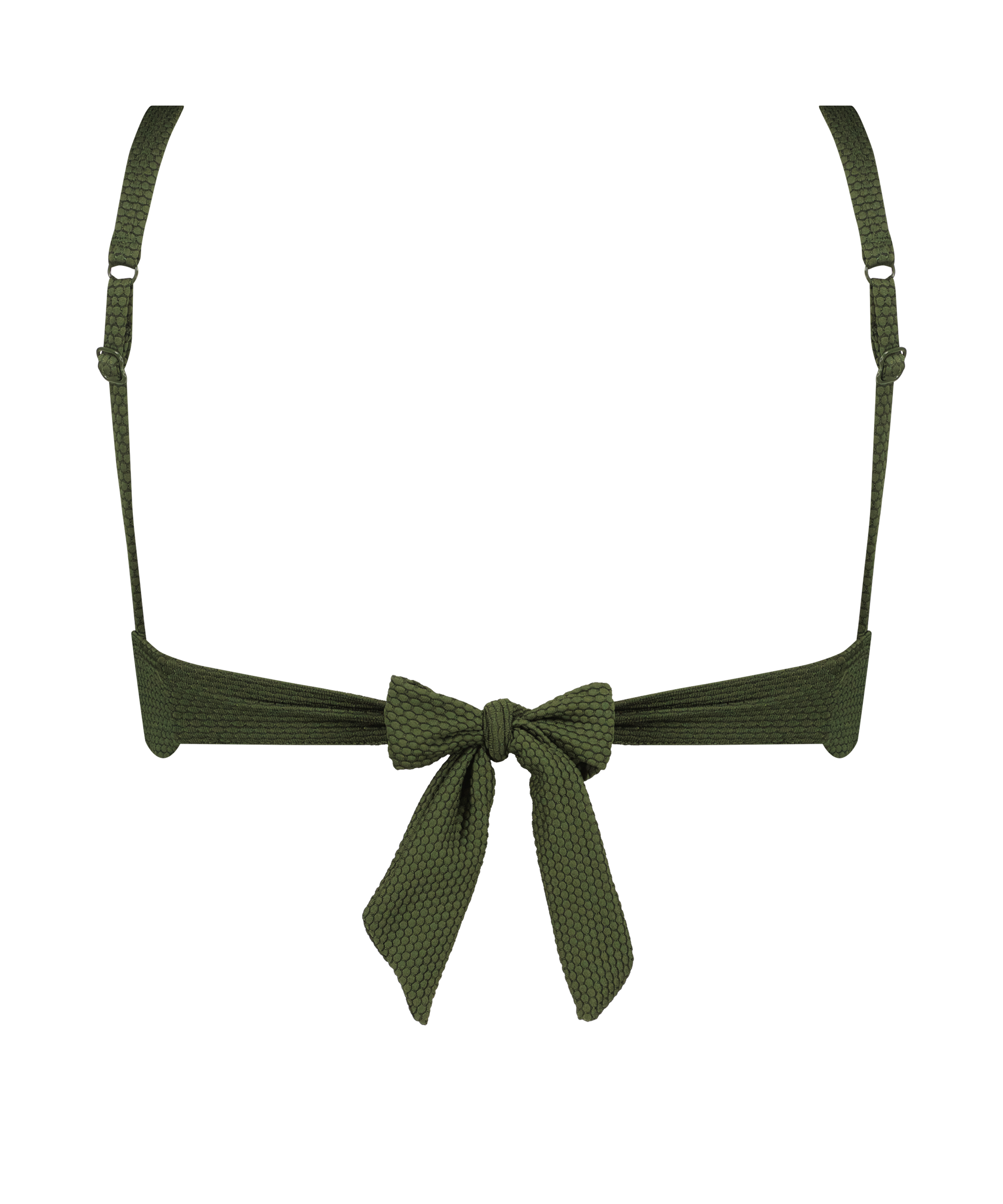Haut de bikini Triangle Scallop, Vert, main