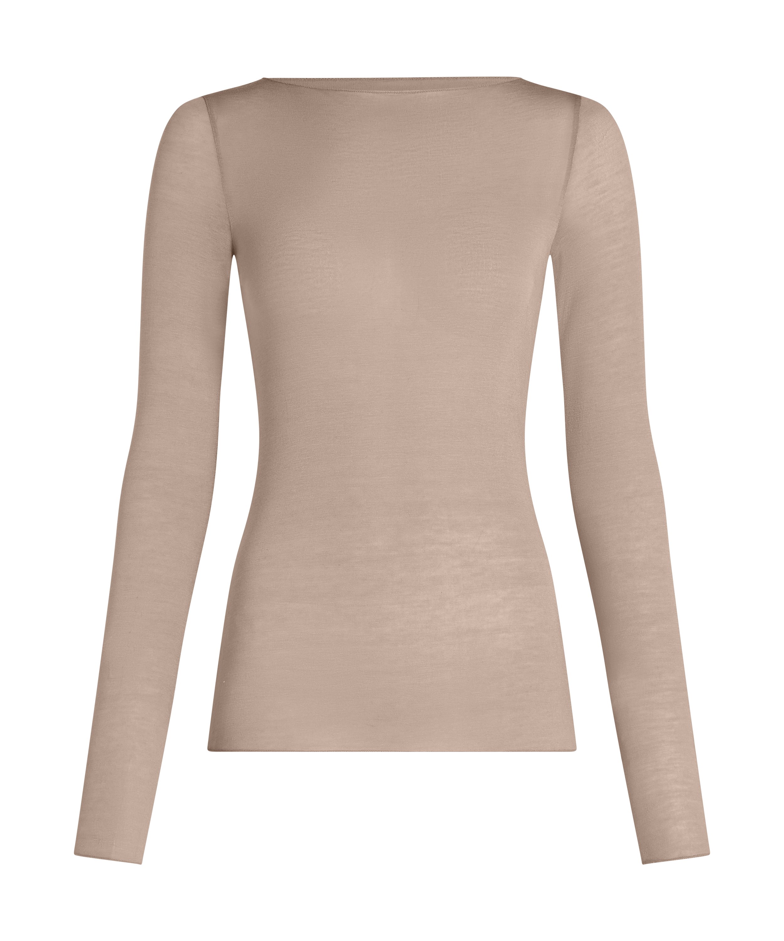 super soft Boothals shirt met Cashmere, Grijs, main