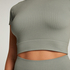 HKMX Sport cropped top Seamless, Groen