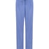 Pantalon en coton tiss&eacute; &agrave; rayures, Bleu