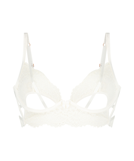 Soutien-gorge &agrave; armatures non-pr&eacute;form&eacute; longline Eve, Blanc