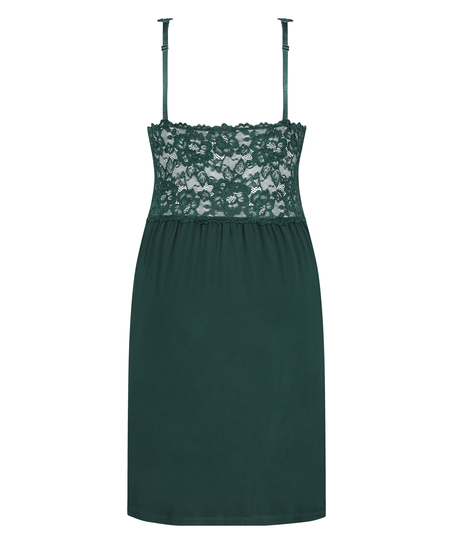 Slipdress Nora Lace, Groen