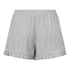 Pointelle short, Grijs