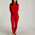 Legging Velours, Rood