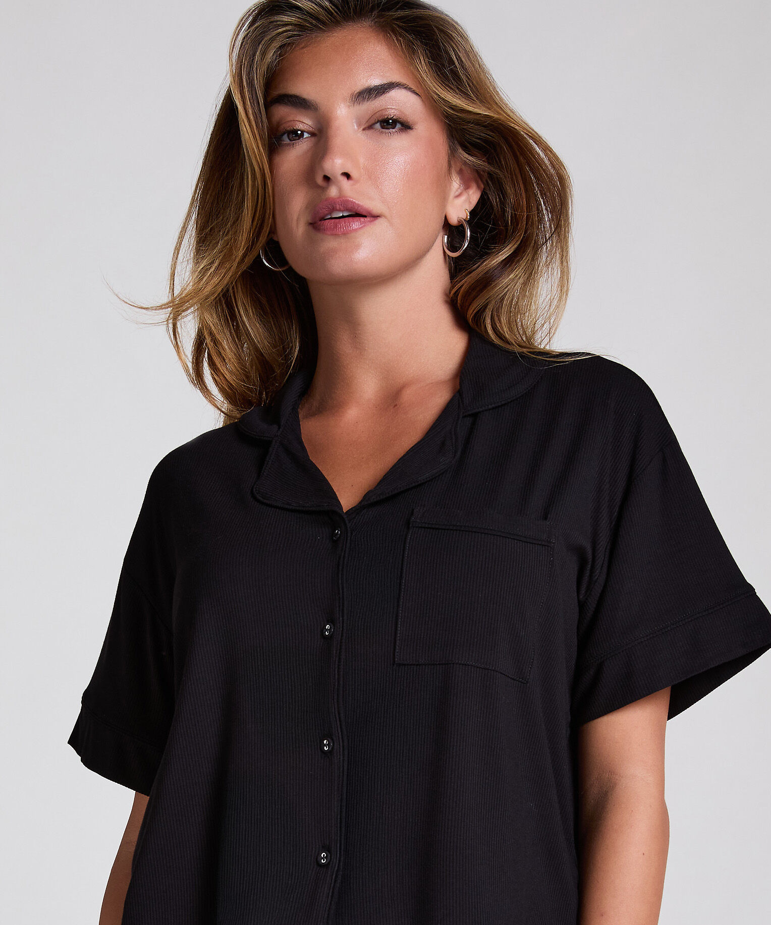 Velours Jacket, Zwart