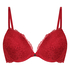 Soutien-gorge &agrave; armatures pr&eacute;form&eacute; push-up Marine, Rouge