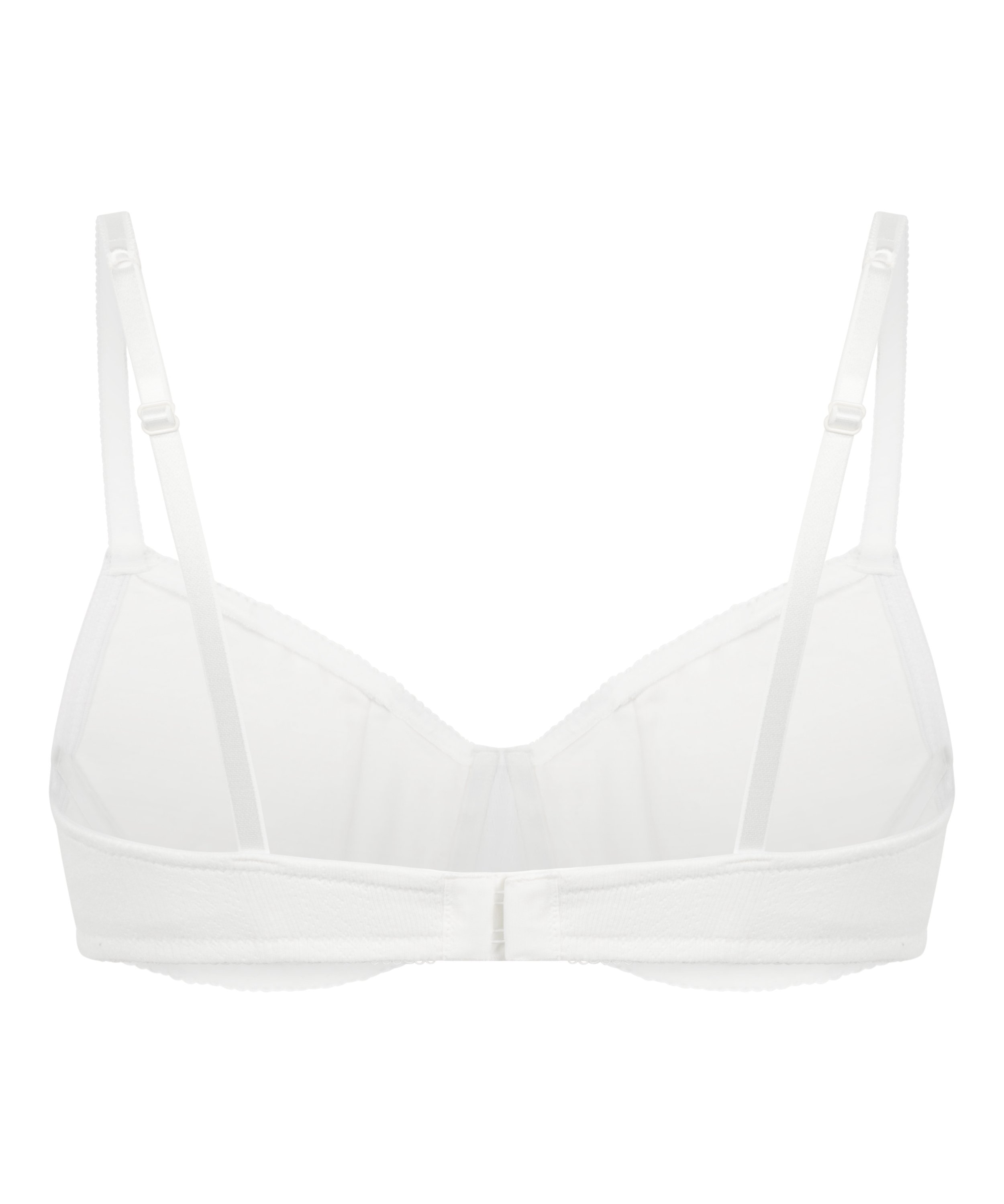 Soutien-gorge &agrave; armatures non-rembourr&eacute; Pointelle, Blanc, main