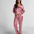 Ensemble de pyjama en satin Shiny, Rose