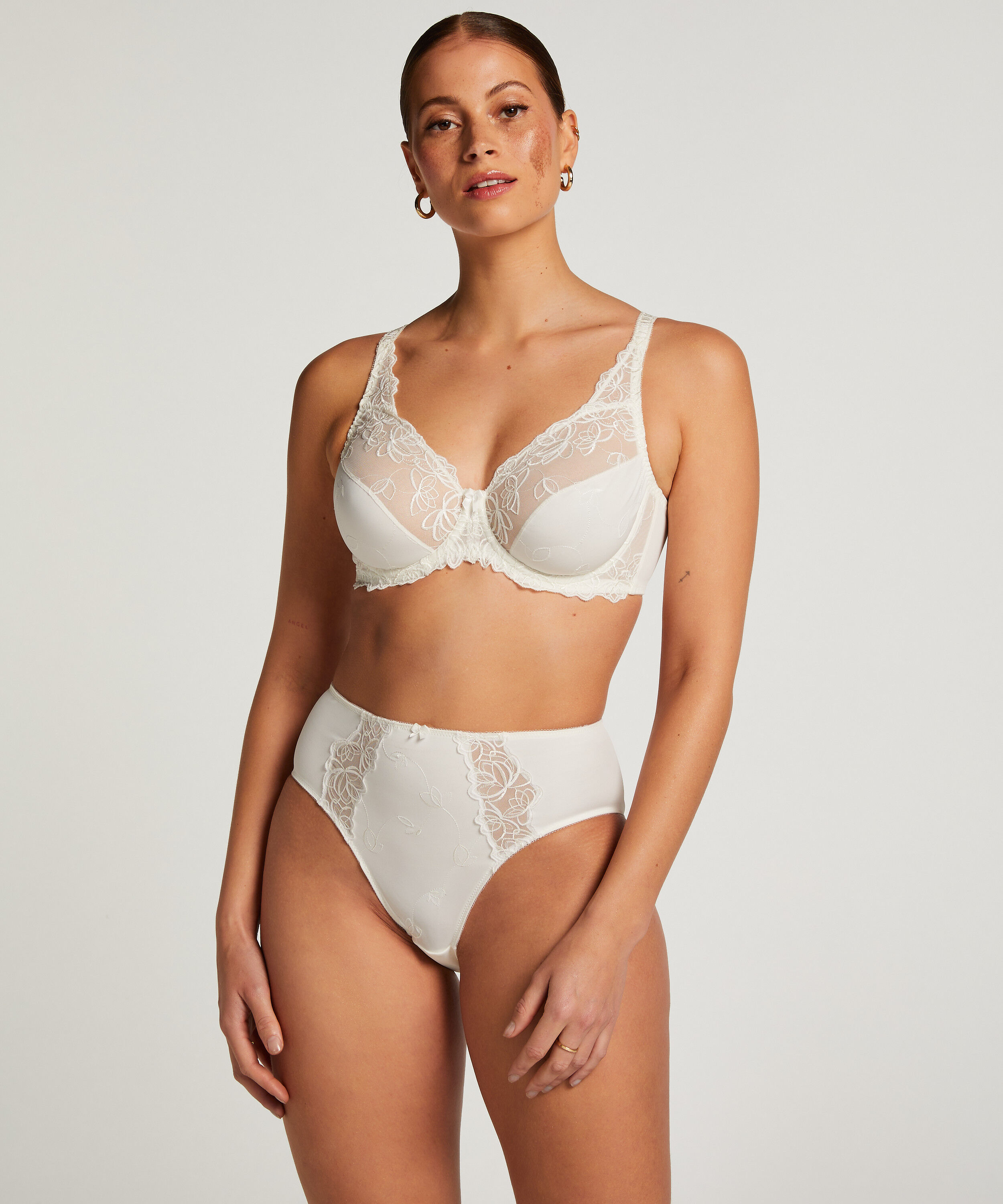 Hoge slip Diva, Wit