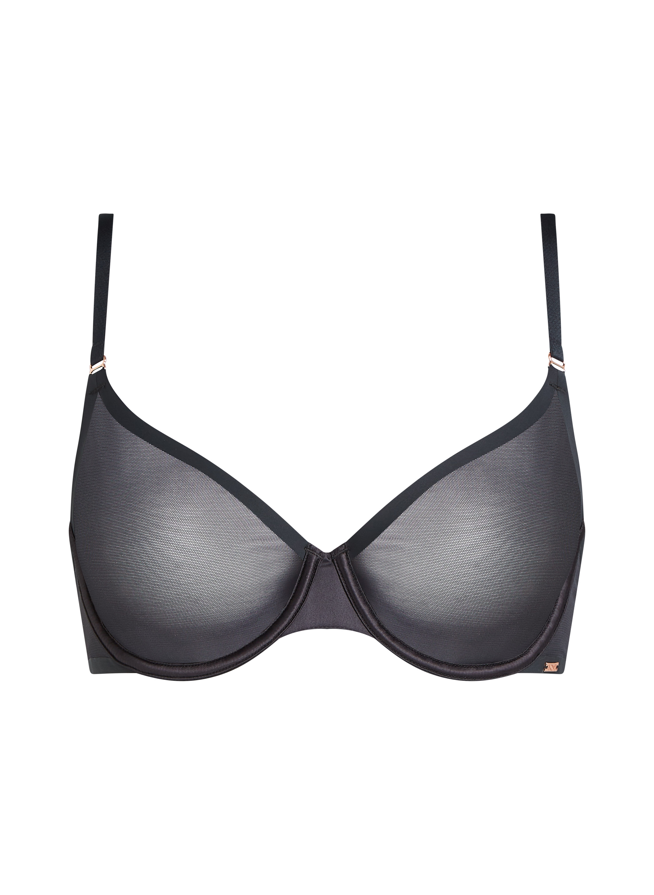 Soutien-gorge non-rembourr&eacute; &agrave; armatures Essential, Noir, main