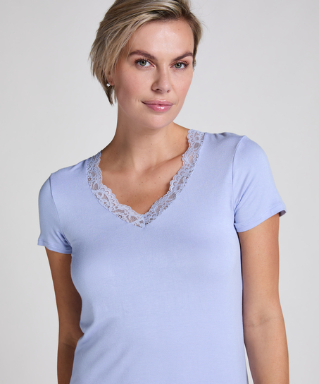 Nightshirt Jersey, Blauw